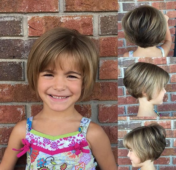 bob haircut for baby girl