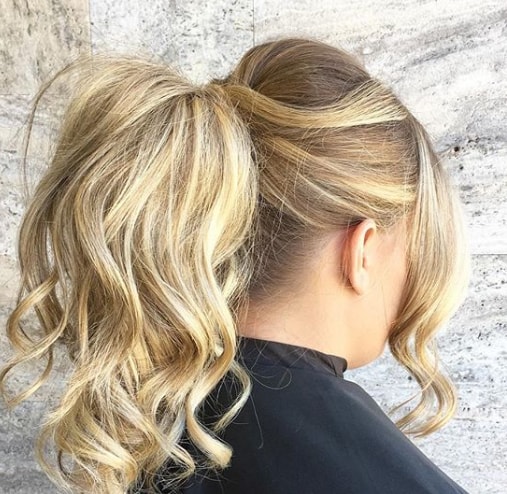 Girl with Messy Ponytail