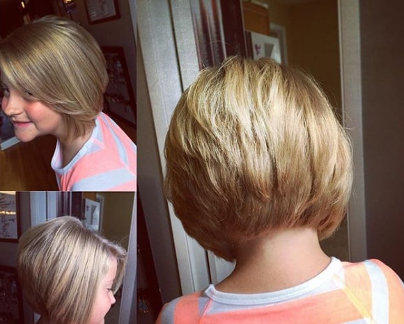 Little Girl Stacked Bob