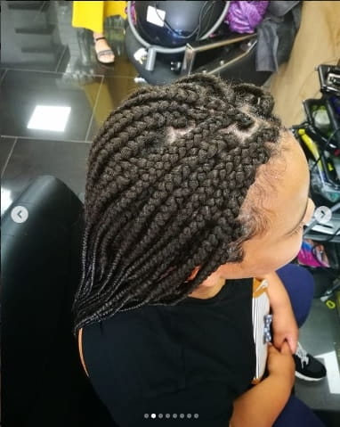 Swept Back Braids