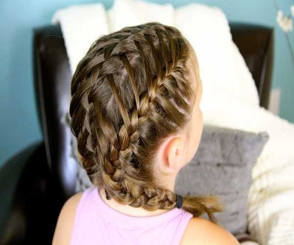 Mixed Mega Braided Hairstyle